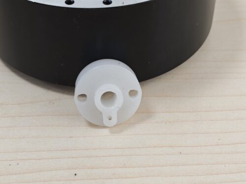 White Plastic Flanged Mounting Bracket