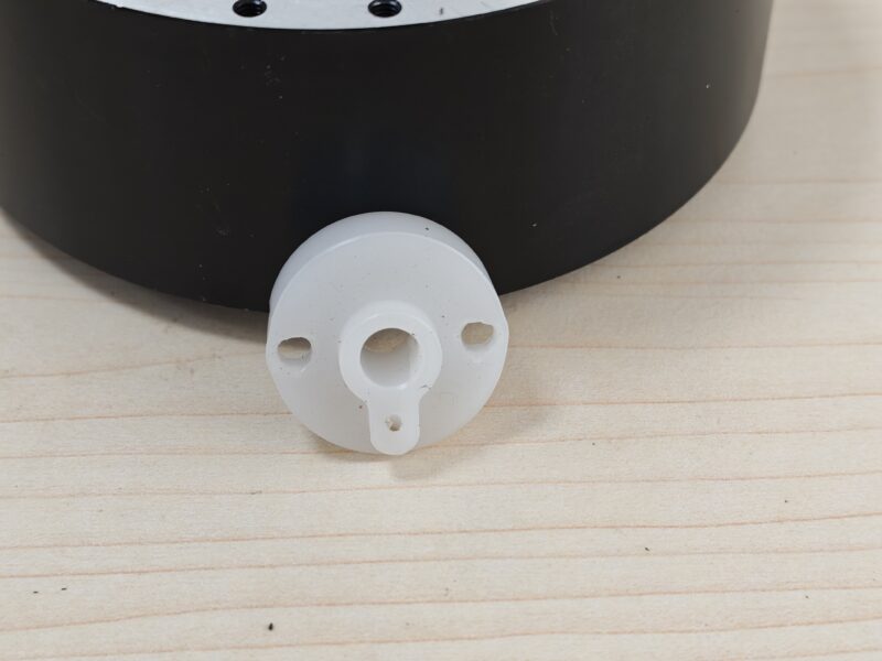 White Plastic Flanged Mounting Bracket